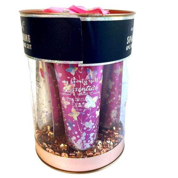 My Beauty Spot Essential Hand and Nail Cream 4pc 1.70 fl oz ea Sparkle and Shine - Picture 4 of 6